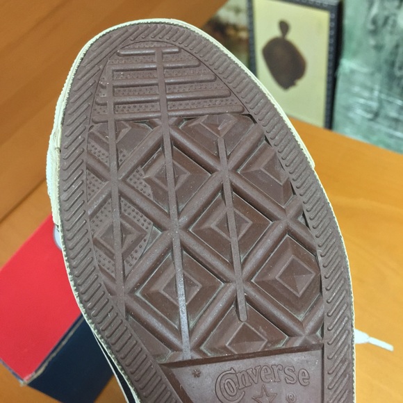 Made in USA Converse Black Leather Size 6.5 - Picture 13 of 15